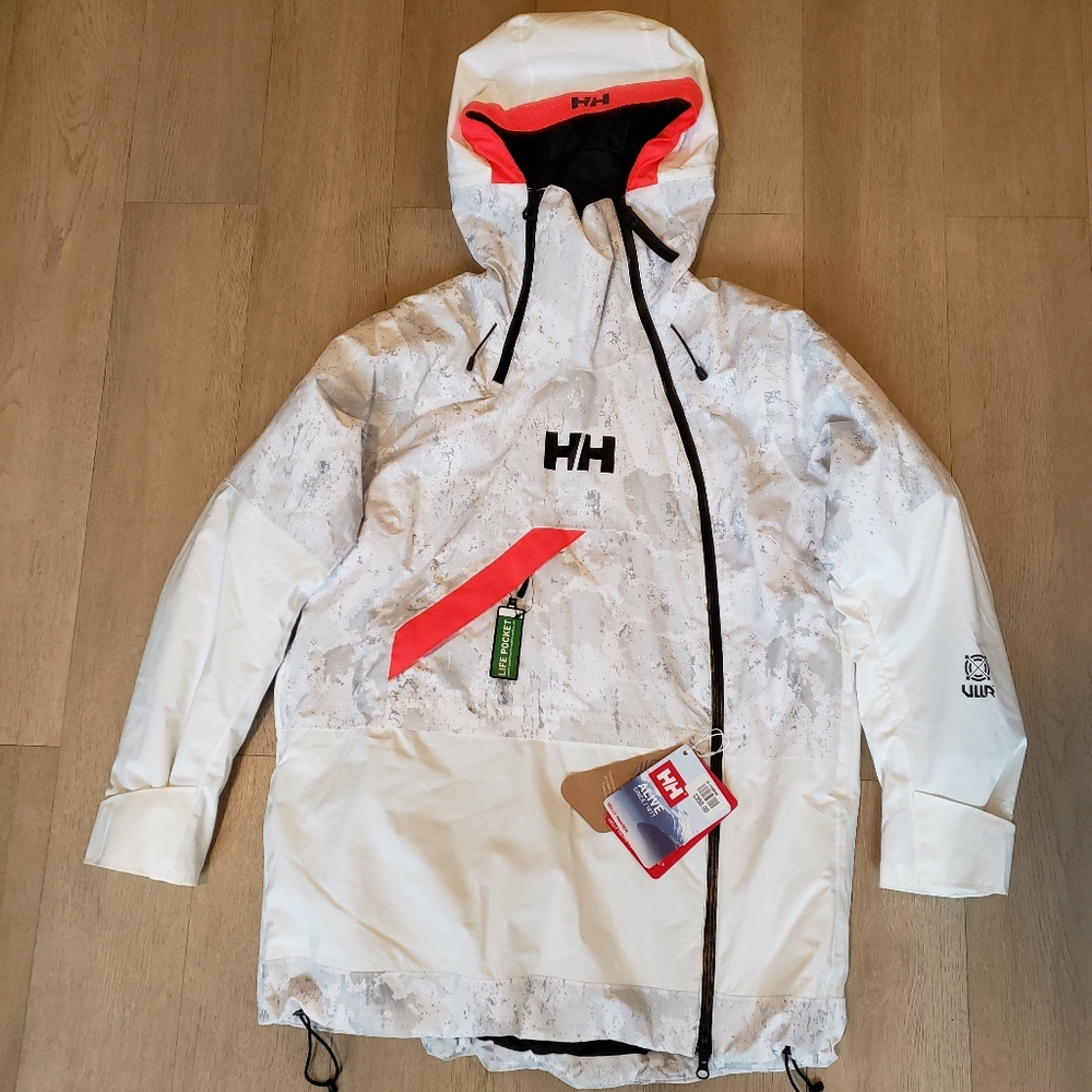 Helly Hansen White and Red Ski Jacket